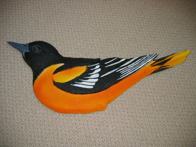 Carved Baltimore Oriole